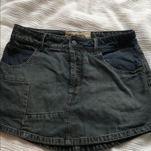 Black free people mini skirt